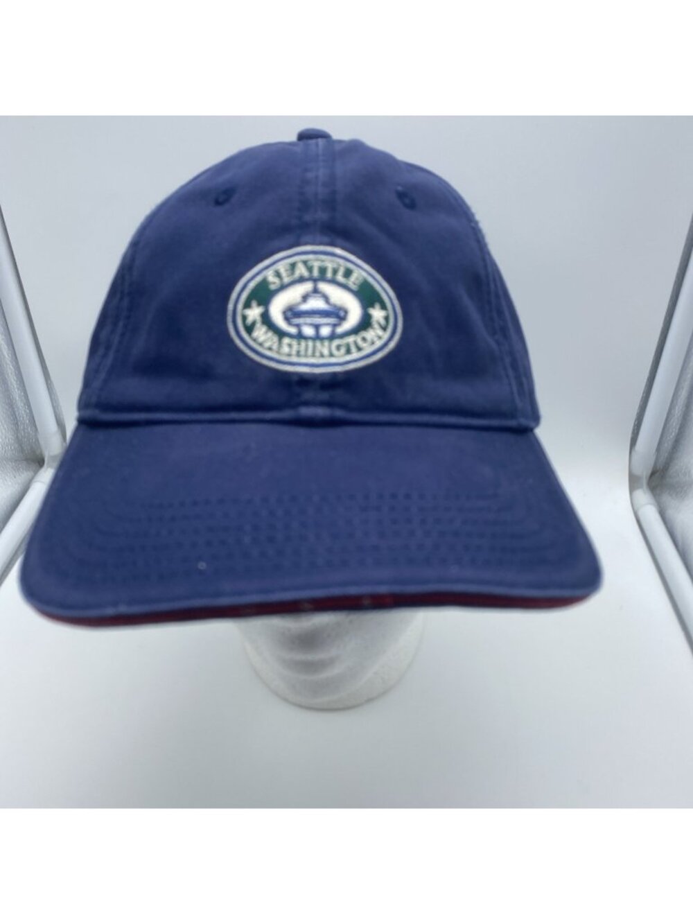 Seattle Washington Blue Strap-back Hat Sherry Resort-wear Travel Souvenir Cap